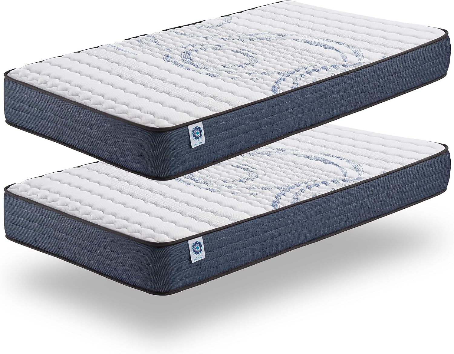 NATURALEX Pack 2 Matelas 80x200 cm - Soutien Mousse à mémoire de Forme - Accueil Blue Latex - Confort – modè