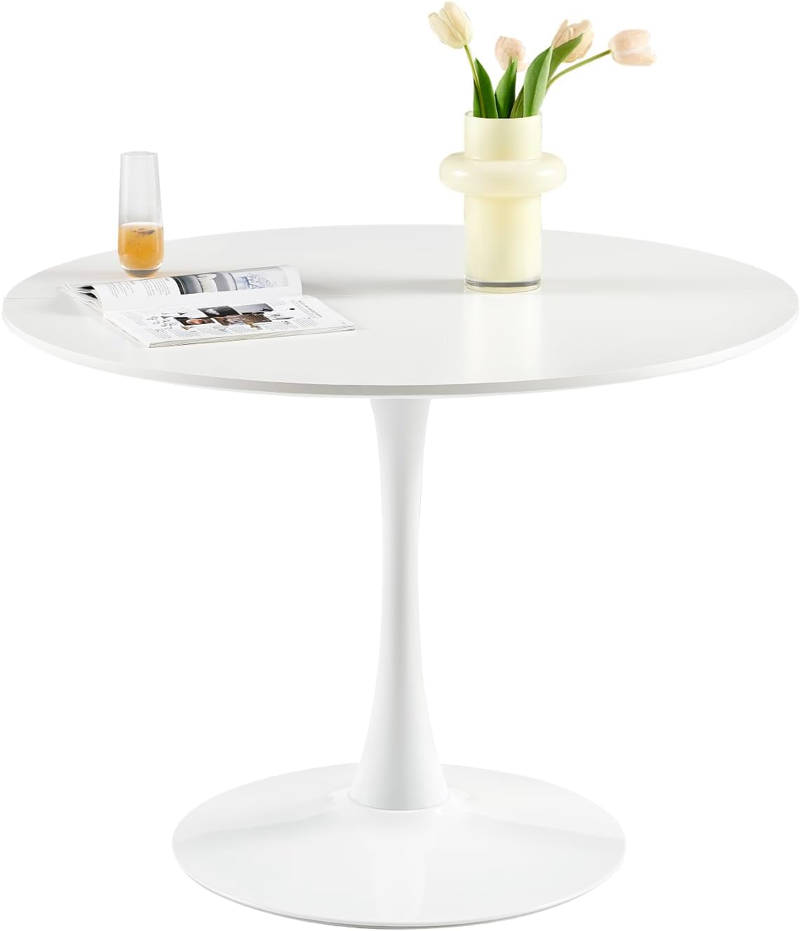 Table à Manger Ronde Moderne – Tables, buybyroom, Ø - 100 cm, pour 4 Personnes, Bureau, Table de Bar, adaptée pour la Cuisine