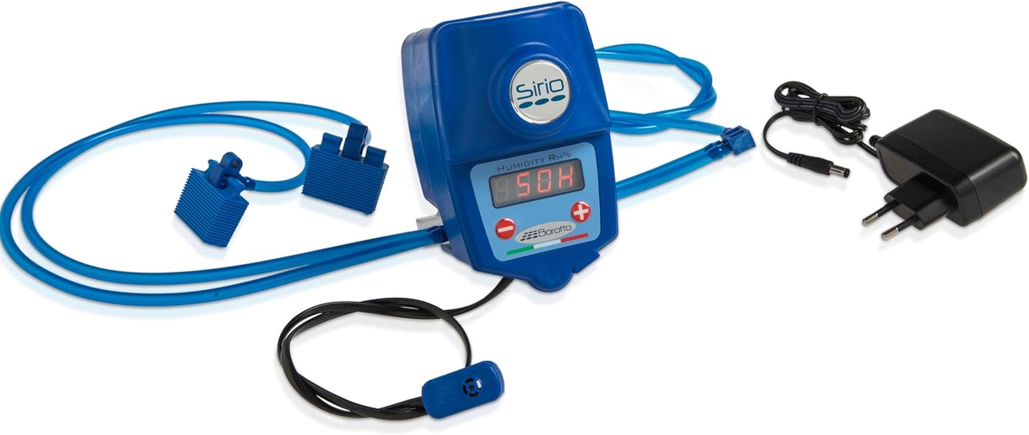 Borotto Sirio – Compatible avec Toutes les Couveuse Oeuf, Humidificateur Hygromètre Professionnel Breveté et Automatique avec Évaporation Dynamique