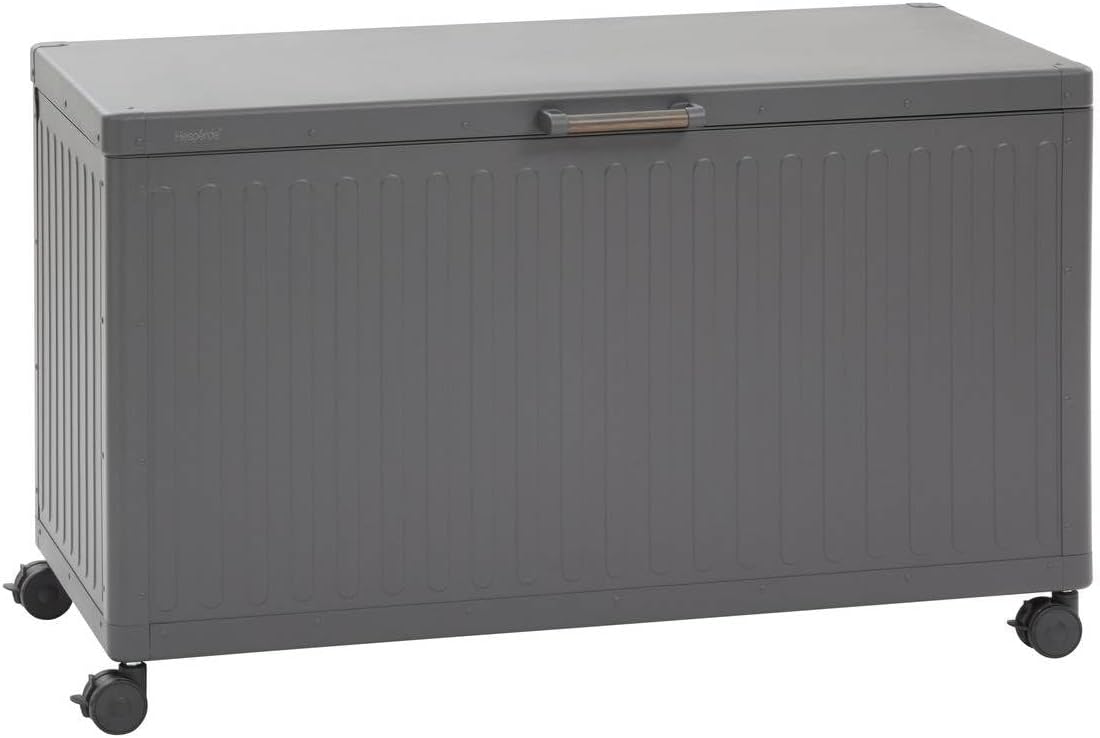 HESPERIDE Hespéride - Coffre de rangement edenio graphite s 130 x 60 – 4 x 78cm en aluminium, Gris