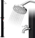 Douches de jardin – Randaco, Douche solaire de jardin 20 l - Eau chaude jusqu'à 60 °C - Sans raccordement électrique, Noir/Argent