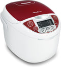 Moulinex Multicuiseur électrique – 12fonctions, MK7051F1, Rouge et Blanc, Facilité d'utilisation, Cuisson intelligente