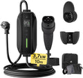 Accessoires de station de charge – Chargeur Voiture Electrique 3, 6/8/10/13/16A Cable de Recharge Type 2 avec LCD écran Numérique Contrôlable, dé