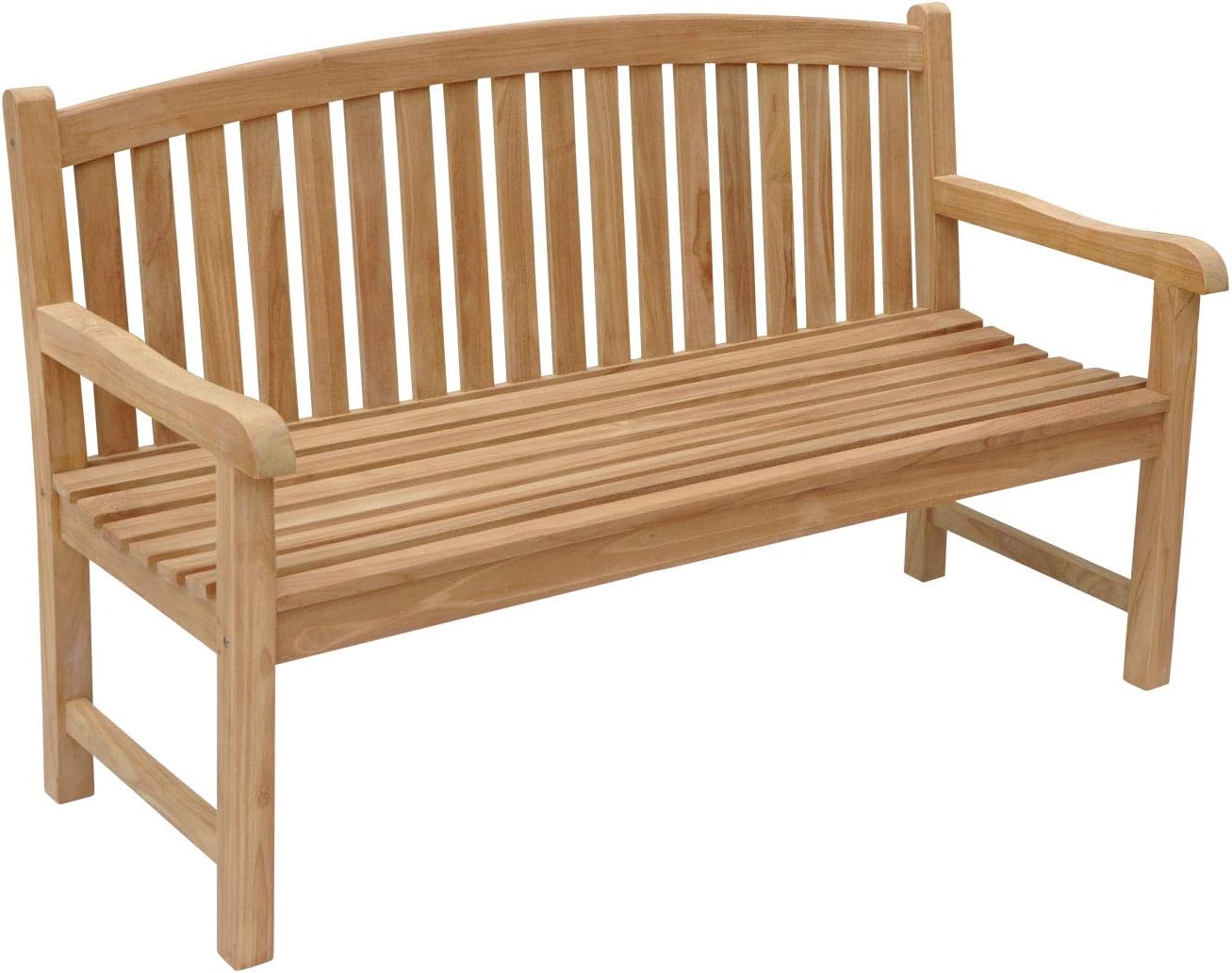 Happy Garden Banc de Jardin en Teck Lombok – P 61 × l 150 × H 95cm - Hauteur d'assise: 45cm, Bois