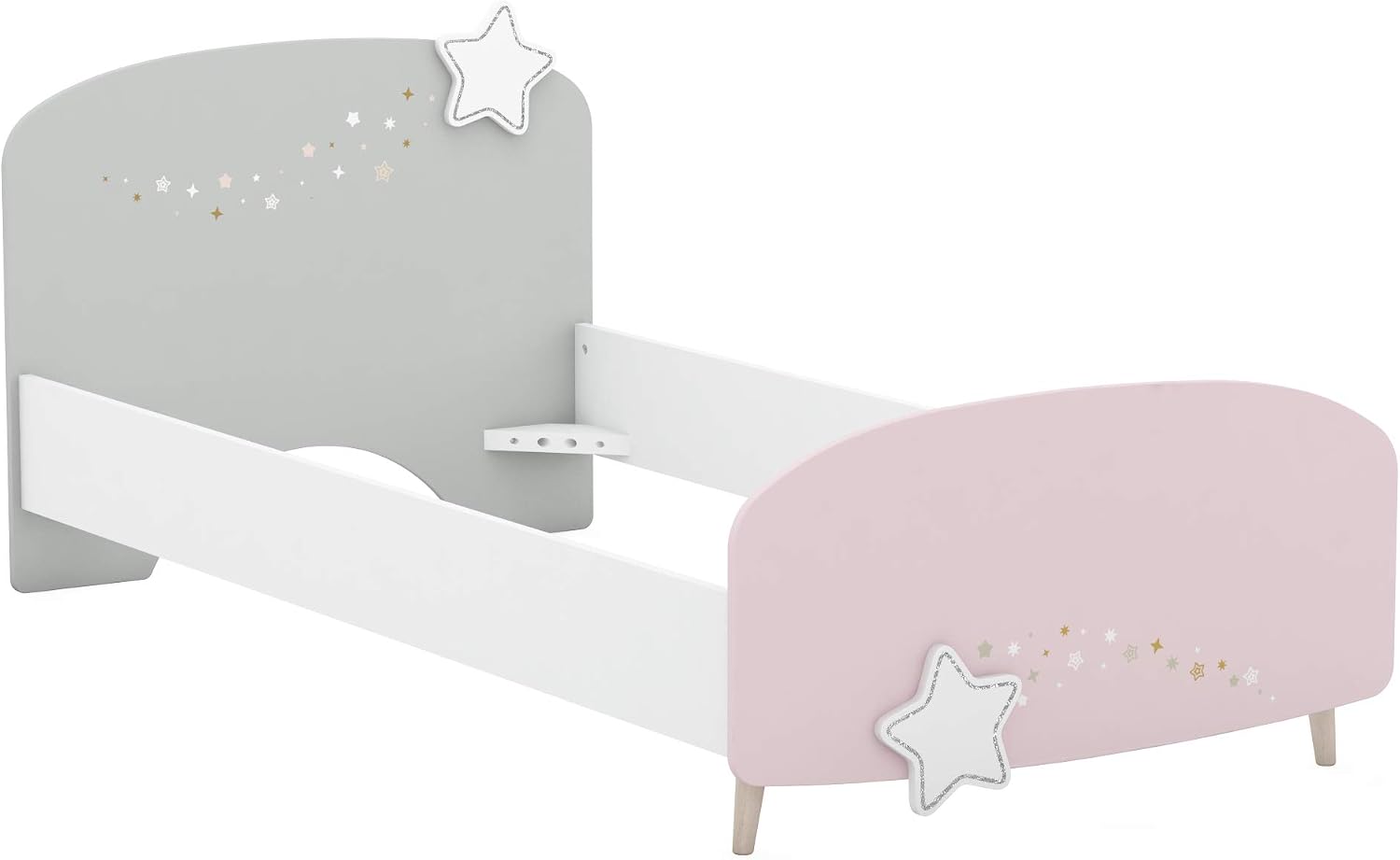 Demeyere Lit Enfant 90x190 à Etoiles – CBA, Lit 1 Personne Qui s'Intègre à Notre Collection de Meubles de Chambre d'Enfant