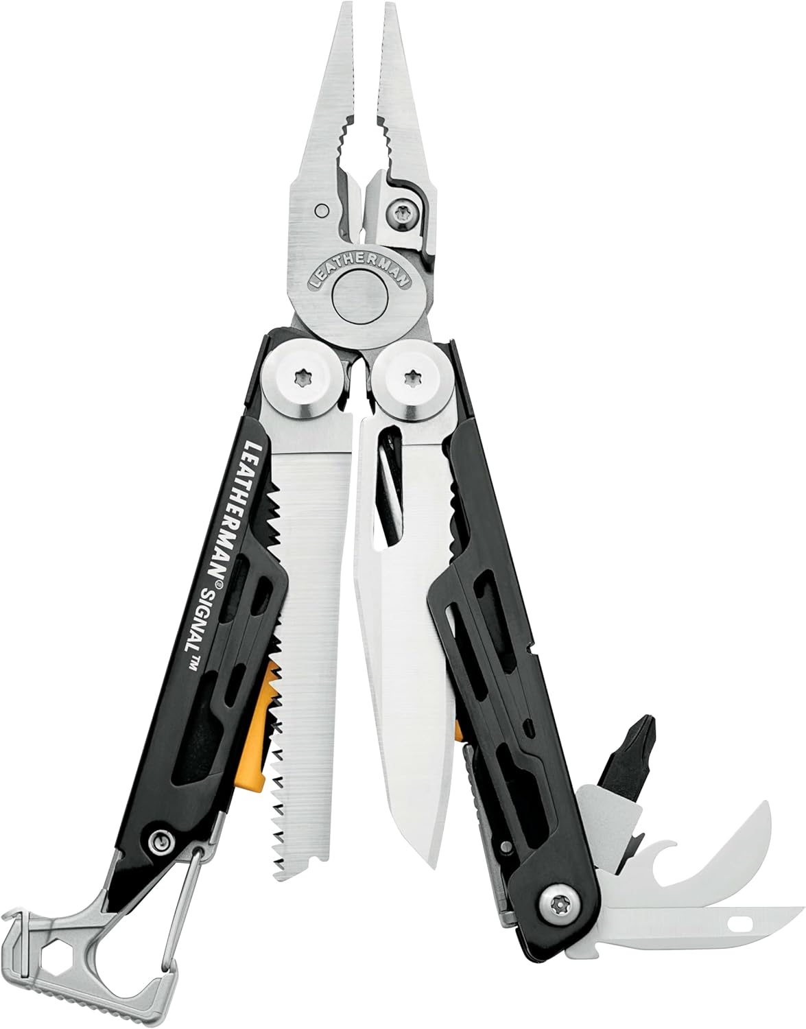 Signal Outil Multifonction - 19 Outils pour le Camping et la Survie - Acier – Leatherman, Conçu pour le camping, le Signal