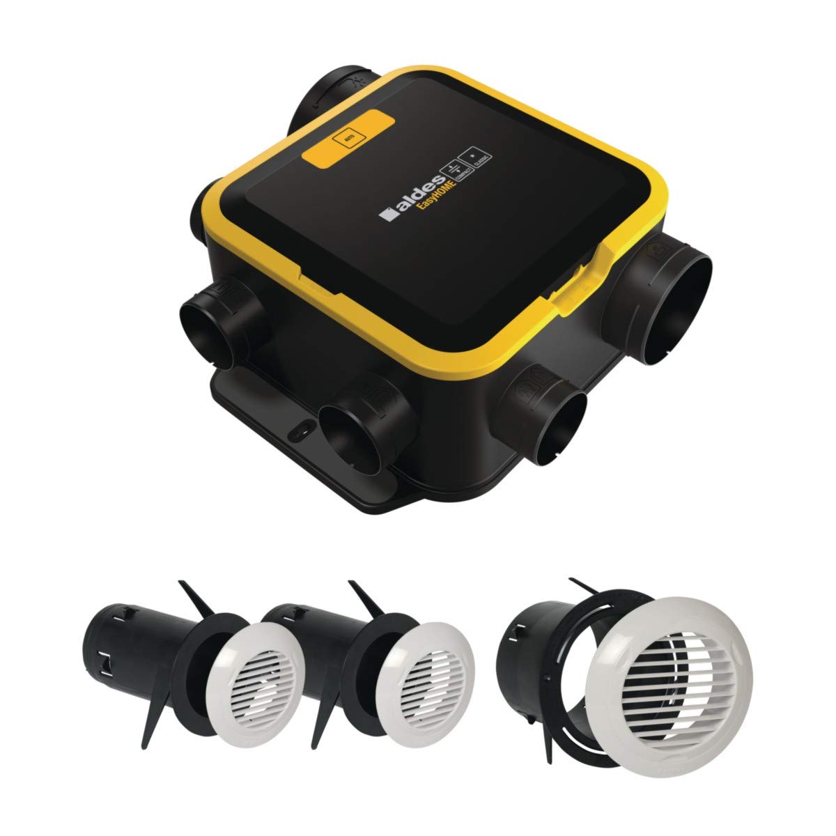 kit easyhome auto compact + 3 grilles bip - aldes 11026035 – Ventilateurs de refroidissement électroniques, Aldes