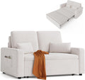 Xbro Canapé-lit – avec fonction de sommeil, 147 x 196 x 87 cm, 2 places, extensible, canapé-lit moderne, en velours beige
