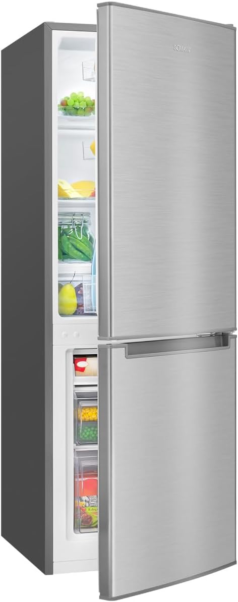 Éclairage LED – Réfrigérateur et Congélateur 173L Inox KG7359 - Réfrigérateur 121L – Réfrigérateurs standard, Bomann, 5x56 cm