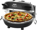 Accessoires et Température Réglable - Un Véritable Goût de Four à Pierre! – Mini Four à Pizza Électrique PM-27: Appareil 400°C pour Pizza