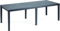 Table d'extérieur Roma – Tables à manger, Dmora, 150/220x90h72 cm, 100% Made in Italy, Table de jardin extensible effet rotin