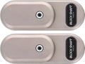 Arrêts de portes – Block Shaft, Gatelock Double - Lot de 2 Serrures Antivols Haute Sécurité pour Véhicules Utilitaires, Argent