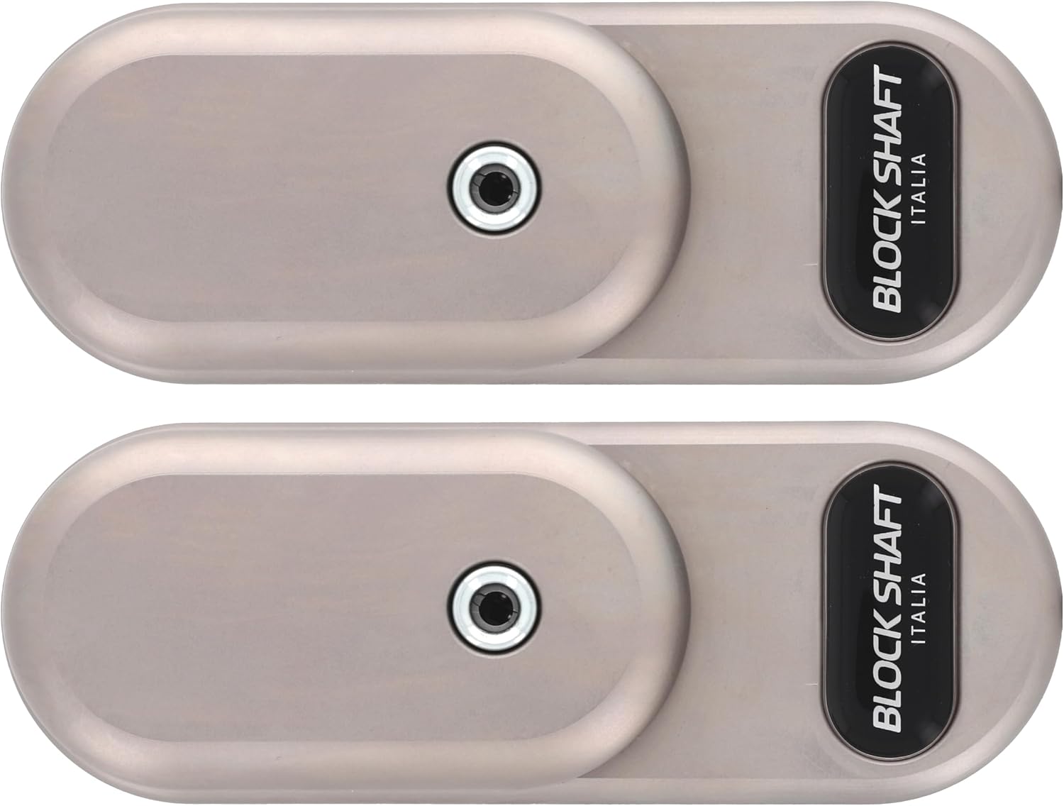 Arrêts de portes – Block Shaft, Gatelock Double - Lot de 2 Serrures Antivols Haute Sécurité pour Véhicules Utilitaires, Argent