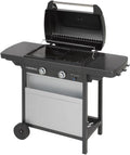 Barbecues au gaz naturel – CAMPINGAZ, Barbecue à Gaz Class 2 LX Vario, 2 Brûleurs, Puissance 7.5kW, 2 Tablettes Latérales, Gris/Noir