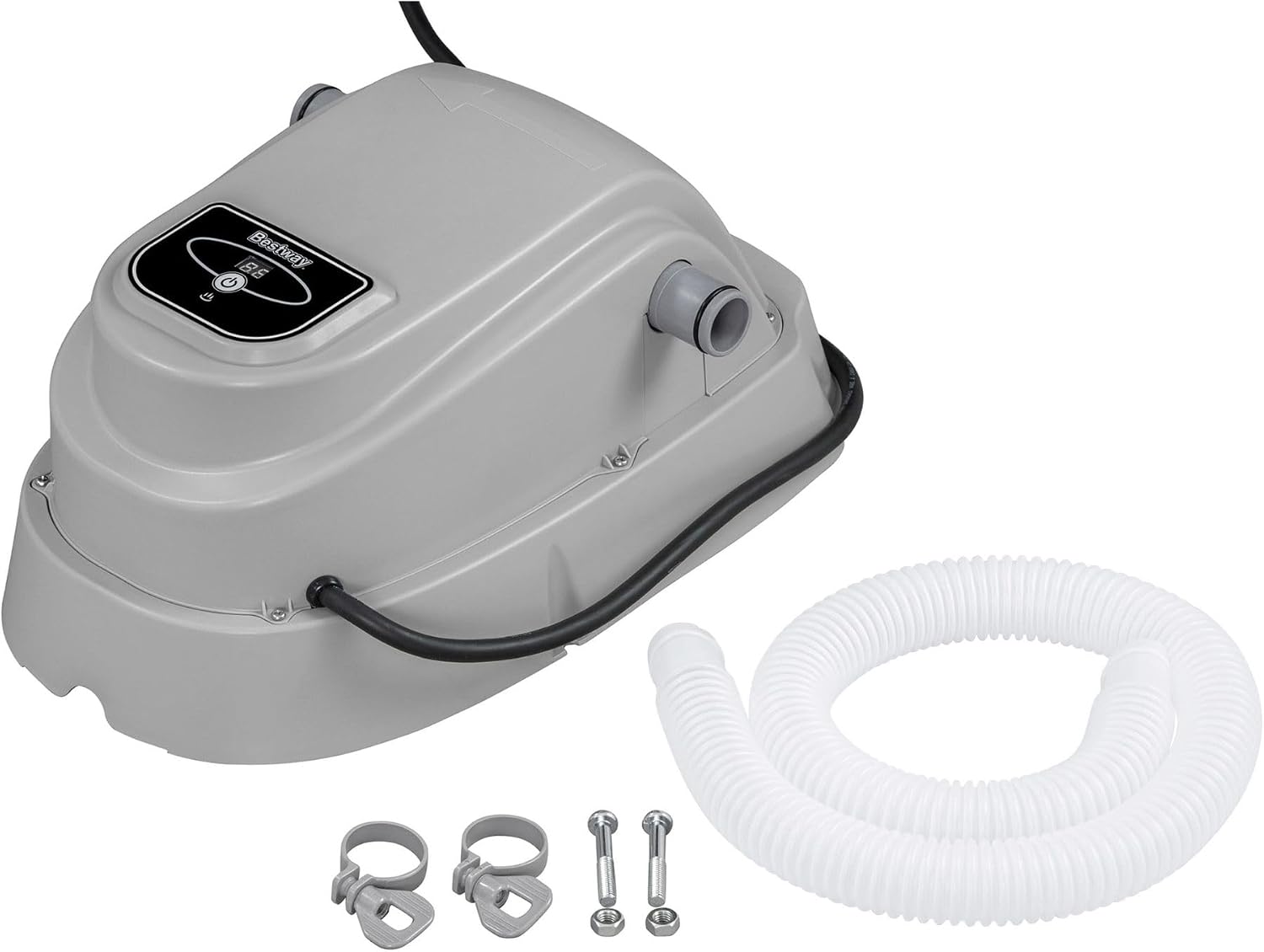 Chauffage de Piscine pour Piscine Hors Sol Gris 4 – Bestway, 6 m, Compatible avec les pompes filtrantes avec un débit de 3 758 l. et ci-dessous
