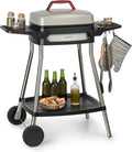 surface de gril: 40 x 36 cm/aluminium moulé sous pression/antiadhésif/couvercle – KLARSTEIN, beige/noir, EasyGrill Concept
