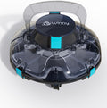 WINNY POOL CLEANER Winny 200P Robot Piscine – Autonomie 80 Min pour Piscines Hors-Sol 60m2, Noir-Bleu