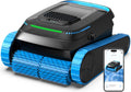 Systèmes de nettoyage automatique – BOTLUXE, 2026 Mise à Niveau, pour piscines jusqu'à 170m2, Robot de Piscine PC20 Sol et Paroi, Noir/Bleu