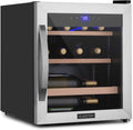 Rafraîchisseurs pour bouteille de vin – KLARSTEIN, Cave a Vin, 4-18°C, 12 Bouteilles, Réfrigérateur à Vin avec Porte en Verre, Zone, Prosecco