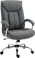 Fonction de Bascule et pivotant à 360° – Chaise Bureau Ergonomique – Chaises, Vinsetto, Hauteur réglable, télétravail, Gris