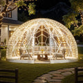 VEVOR Tente à Bulle Dôme – 6x2, avec Fenêtres pour Extérieur, 2 m, 4 à 7 Personnes, Tente Igloo à Bulle Transparente Résistante
