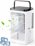 Ventilateur Rafraichisseur d'air avec 4 Vitesses – Climatiseur Mobile Silencieux – Climatiseurs portables, Terraspire, Blanc/Noir