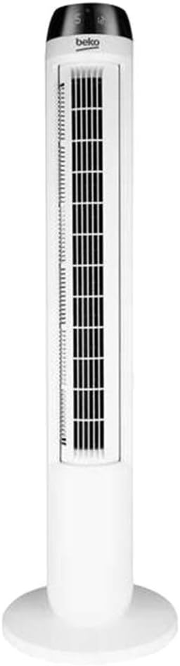 Beko Ventilateur Colonne Blanc Noir 45W EFW6800W – Ventilateur colonne 45W Beko EFW6800W