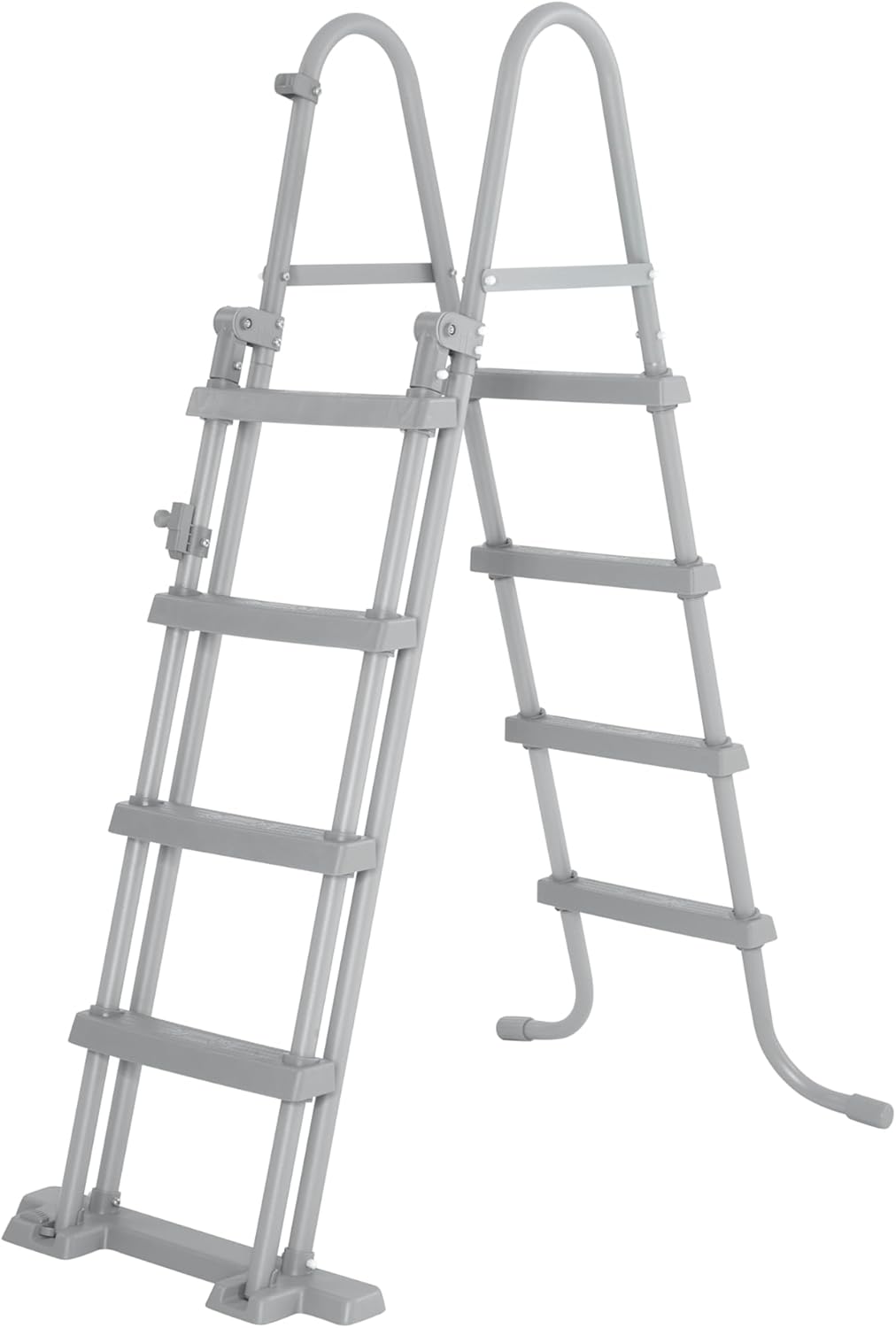 Échelles de piscine – Bestway, Echelle de sécurité 2 x 4 marches pour Piscine Hauteur 122 cm, Gris
