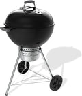 Barbecues à charbon – Weber, Original Kettle barbecue à charbon 57 cm, support, roues, Noir/Argent