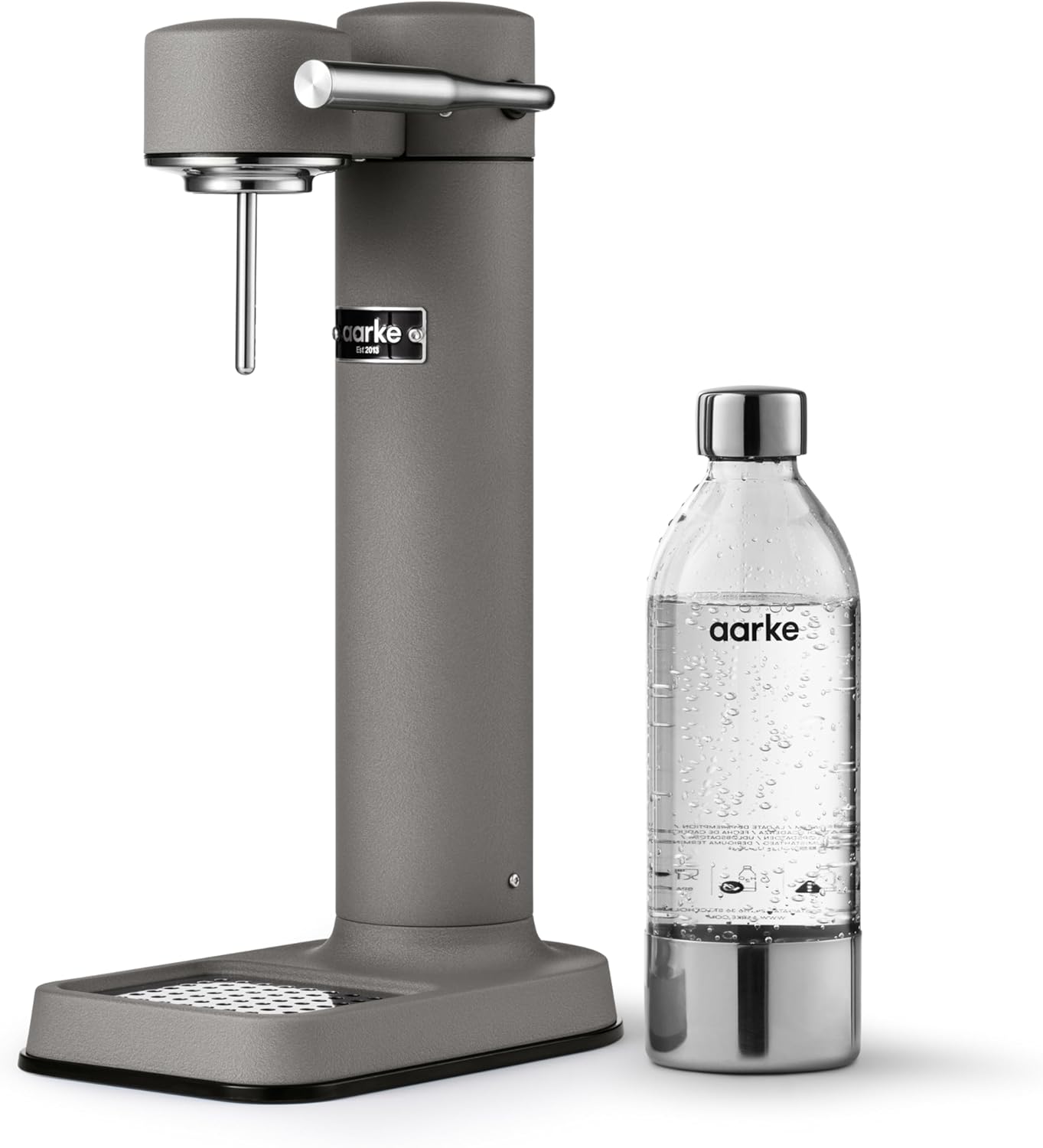 Machines à eau pétillante et sodas – aarke, Machine à Soda avec Bouteille d'eau, Finition Gris mat
