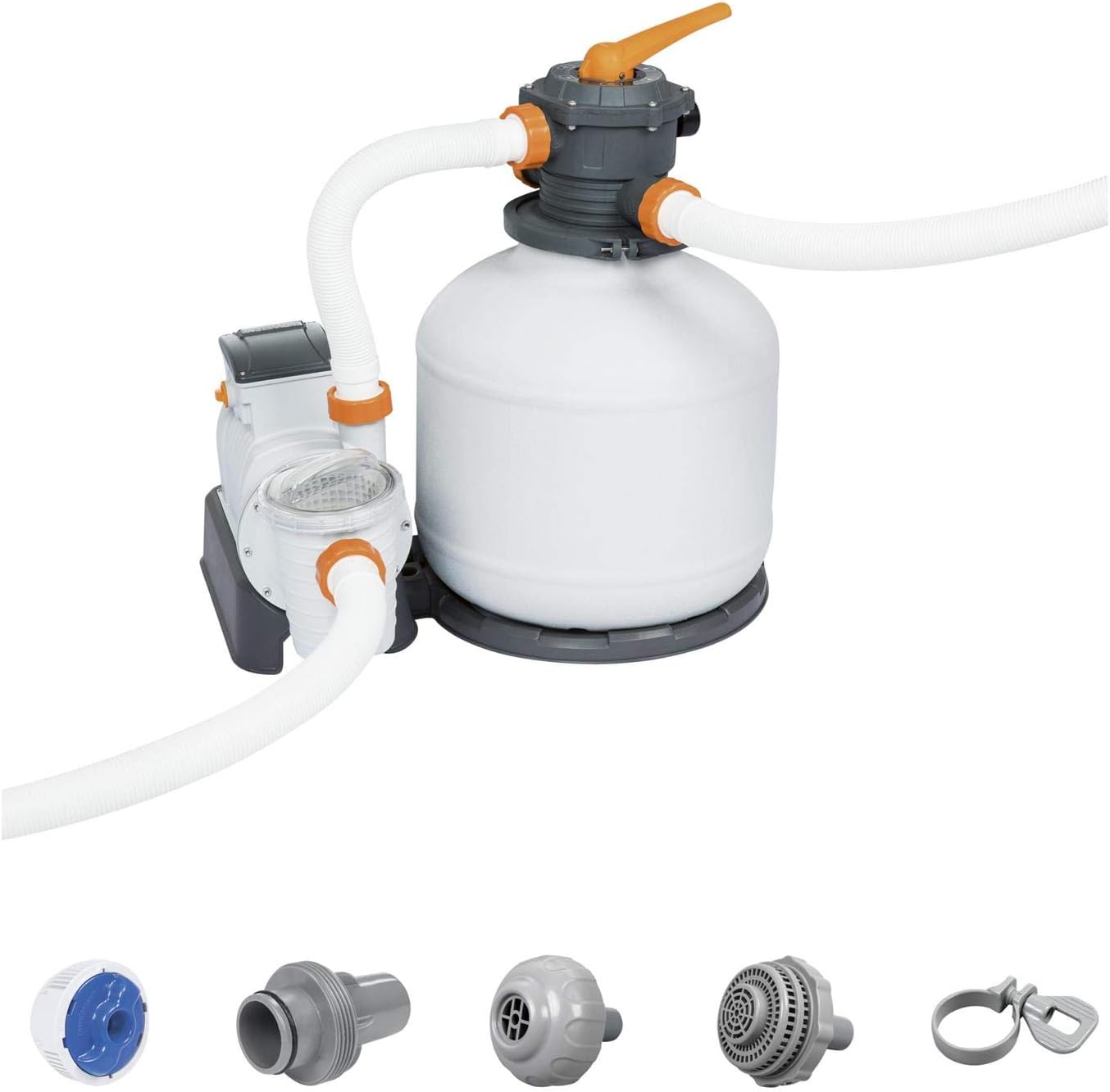 11 355 l/h, débit: 7 570 l/h, raccord de 38 mm, sable/balles filtrantes non incluses – Pompe de filtre à sable Flowclear 11355 L h – Filtres