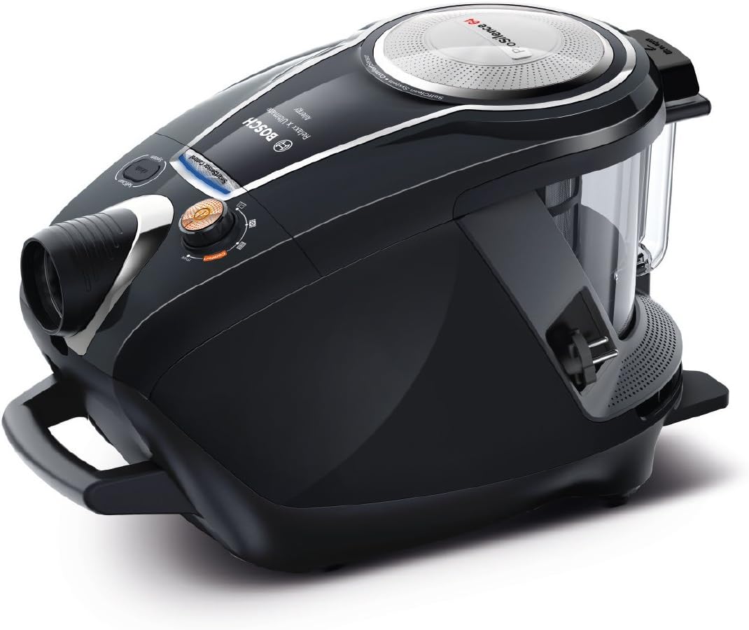 BGS7MS64 – Electroménager Série 8 – Aspirateurs traîneaux, Bosch, aspirateur traîneau sans Sac ProSilence, Noir