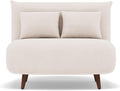Canapés et divans – Bestmobilier, Lumi Banquette Convertible clic clac 1 Place - Velours côtelé, petit canapé convertible design pour salon