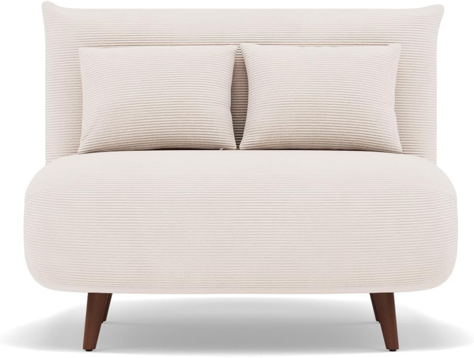 Canapés et divans – Bestmobilier, Lumi Banquette Convertible clic clac 1 Place - Velours côtelé, petit canapé convertible design pour salon