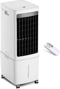 3 Vitesses – Rafraîchisseur d'Air Évaporatif 12L avec Télécommande – Climatiseurs portables, Qwerjkl, Débit d'Air 1000m3/h pour 10m2