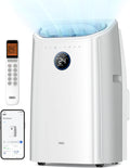 DREO climatiseur portable 10 000 BTU pour chambre – minuterie 24 h, refroidissement efficace sans drainage, silencieux