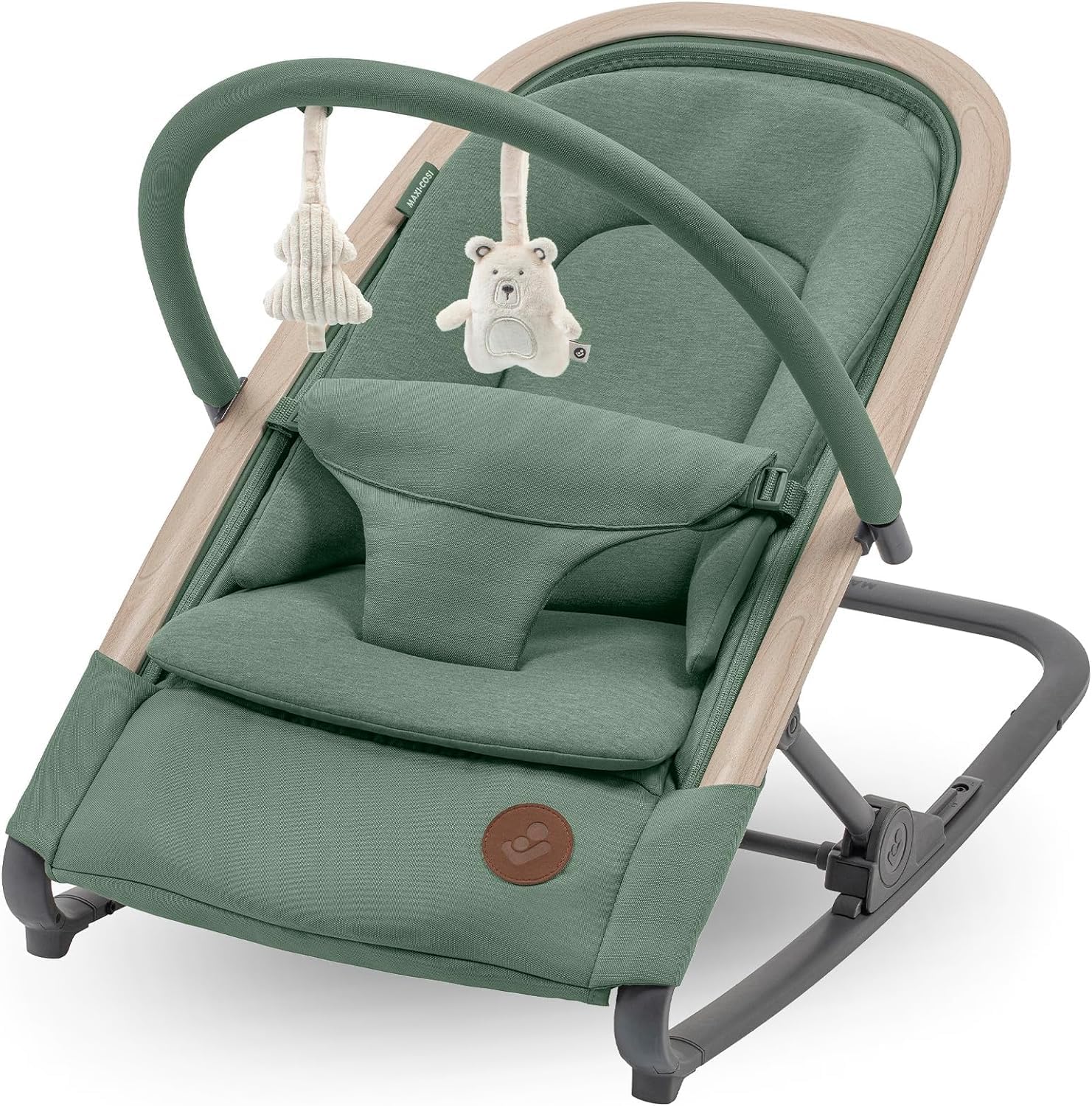 Maxi-Cosi Kori Chaise Transat Bebe 2-en-1 – jusqu'à 9 kg, 0-6 Mois, Léger & Compact, Baby Bouncer, Harnais Facile à Installer, Coussin Nouveau-né