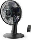 Rowenta Turbo Silence Extreme+ Ventilateur de table – 32 dB(A), télécommande, 5 vitesses & 2 modes automatiques, 5 m