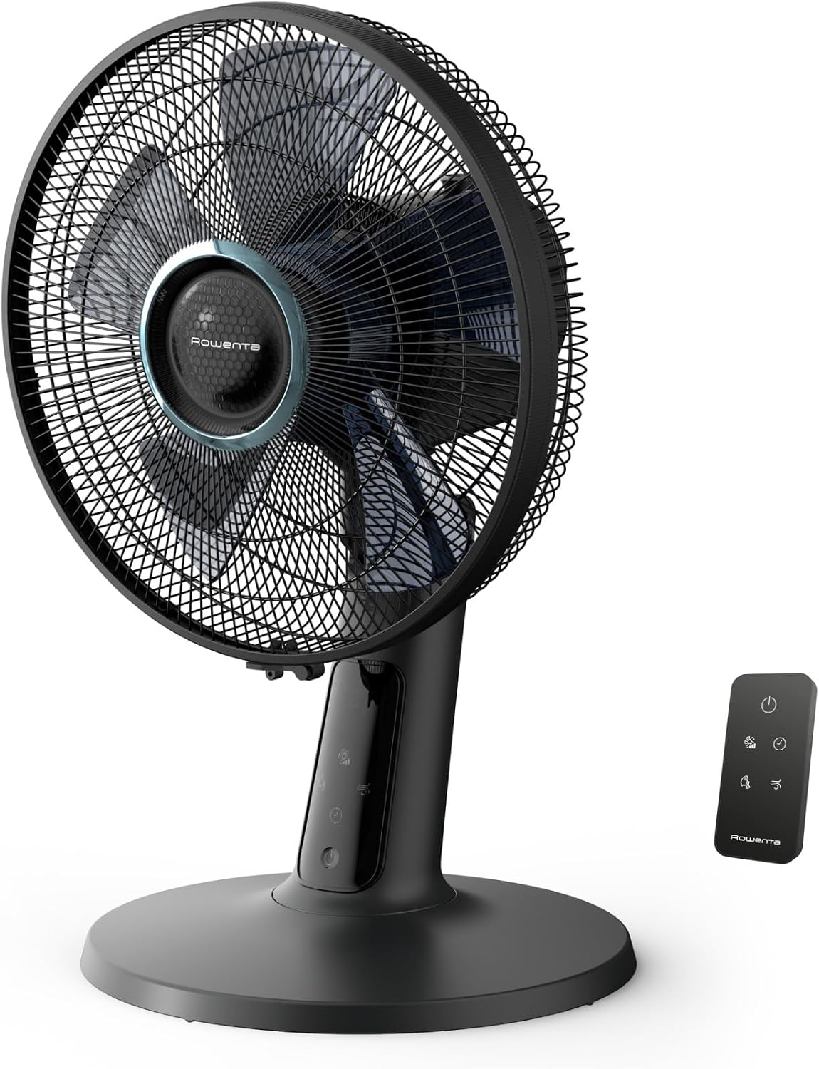 Rowenta Turbo Silence Extreme+ Ventilateur de table – 32 dB(A), télécommande, 5 vitesses & 2 modes automatiques, 5 m