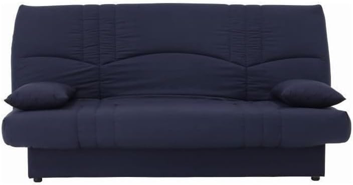 Générique Dream Banquette clic clac 3 Places - Tissu 100% Coton - Bleu foncé - Contemporain - L – Canapés et divans, AUCUNE