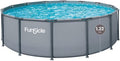 Piscine Tubulaire Ronde Gris uni Ø4 – Structures pour piscines, FUNSICLE, 57m x h1, 22m