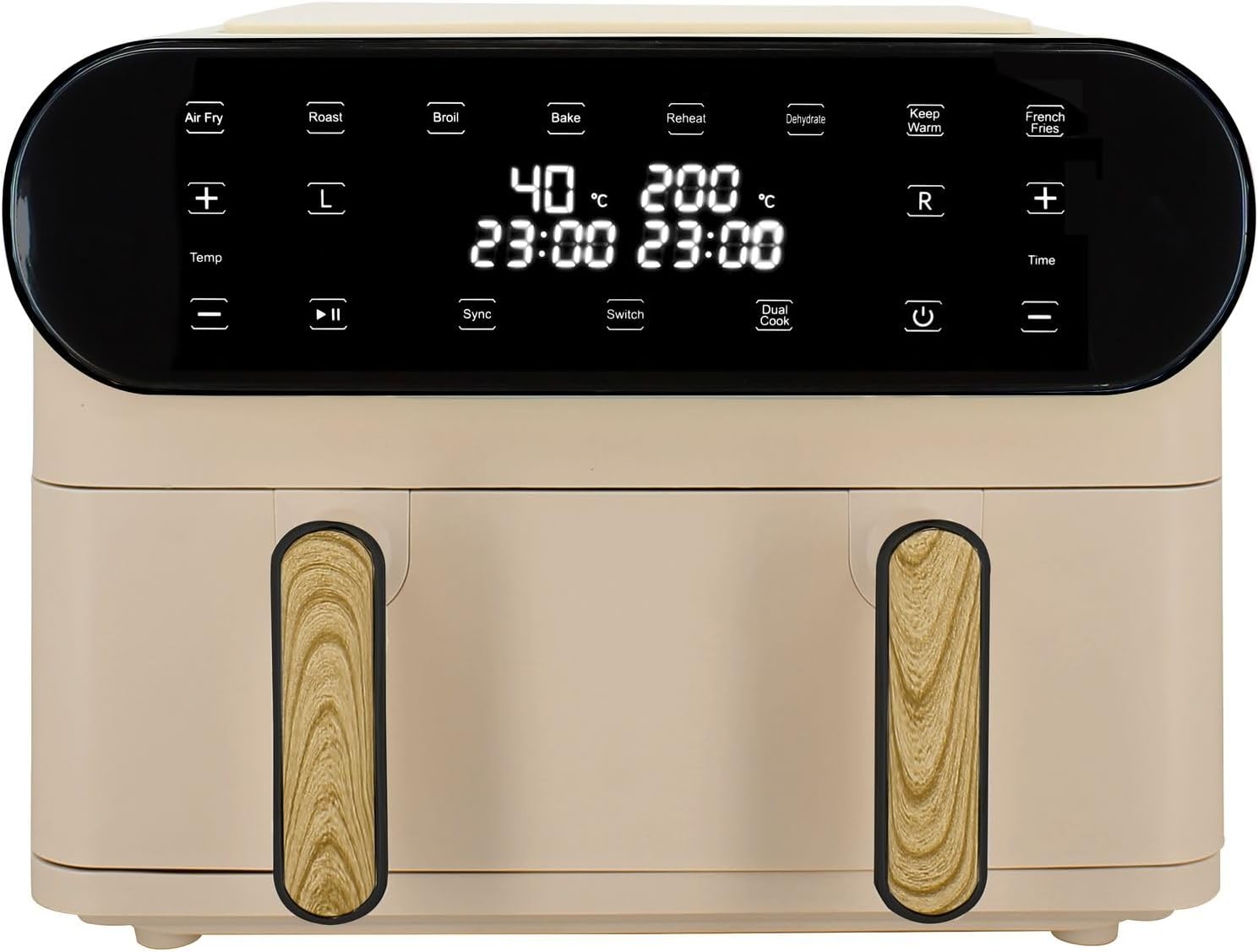 Réglable de 40 à 200°C pour s'adapter à toutes vos recettes – MENASTYL, Crème/Bois