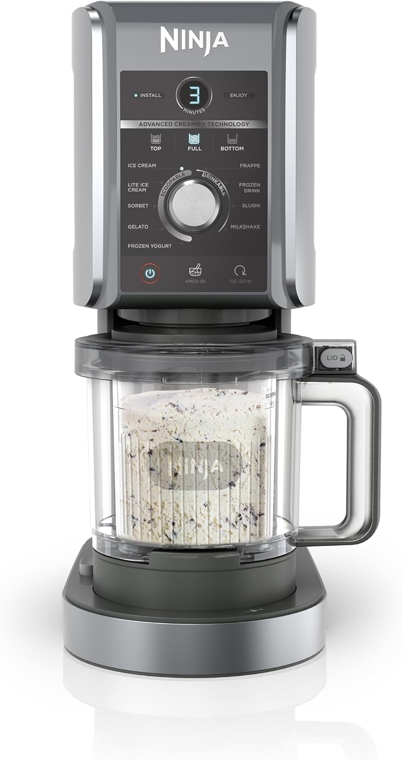 Sorbetiere Ninja CREAMi Deluxe NC501EU – Machines à glace et sorbetières, NINJA, 30,5 cm x H: 42,39 cm x L: 21,38 cm