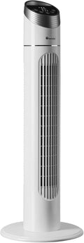 Télécommande –  Ventilateur Colonne 90 cm, tectake, 3 modes et 3 vitesses, Ecran LED, Maison - Blanc, Fonction de minuterie