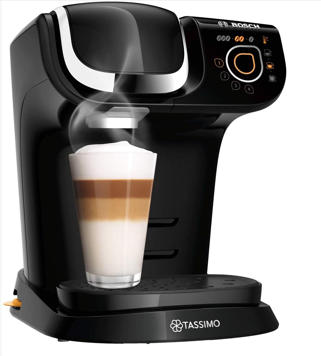 Tassimo Bosch TAS6502GB My Way 2 Cafetière 1500 W 1 – 3 l Noir, TAS6504GBCouleur: noir Puissance: 1500 W Matériau: plastique