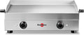 Plancha Électrique SAVEUR - Plaque de Cuisson en Inox 64 x 33 cm - 3200 Watts - 2 Zones de – Krampouz, Argent