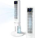 Ventilateurs colonne – Citybee, Ventilateur tour avec refroidissement - Ventilateur avec refroidissement à eau - 3 vitesses - 3, Blanc