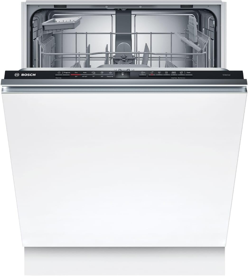 Bosch SBV2ITX09E – 60 cm, avec assistant de programme, Série 2, Smart XXL, Lave-vaisselle, entièrement intégré, Blanc